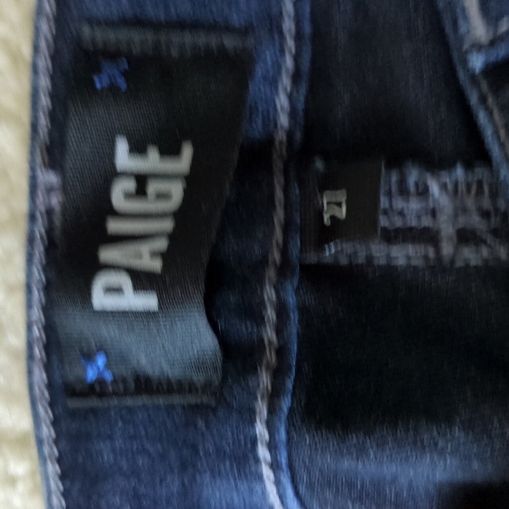 PAIGE Women's Deep Indigo Skinny Jeans - Picture 3 of 9